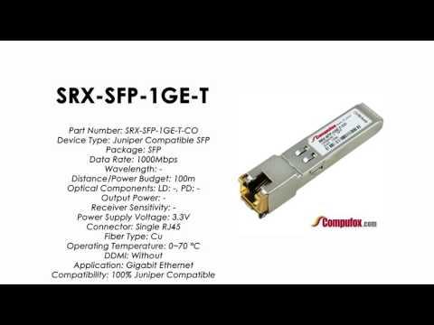 SRX-SFP-1GE-T  | Juniper Compatible 1000BASE-T SFP RJ45 100m
