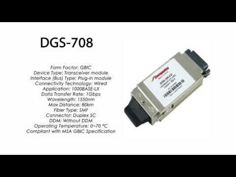 DGS-708 | D-Link Compatible 1000BASE-LX GBIC 1550nm 80km