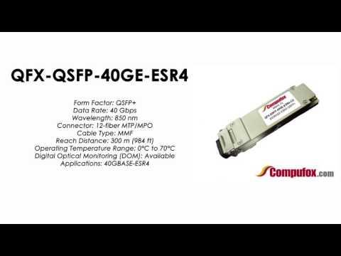 QFX-QSFP-40GE-ESR4  |  Juniper Compatible 40GBASE-ESR4 QSFP+ 850nm 300m