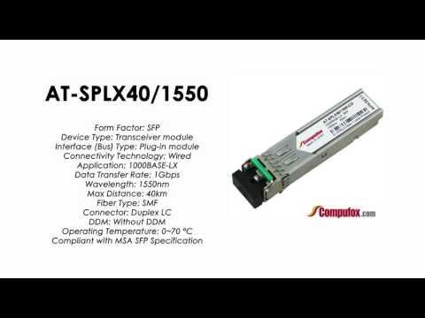 AT-SPLX40/1550  |  Allied Telesis Compatible 1000Base-LX 1550nm 40km SFP
