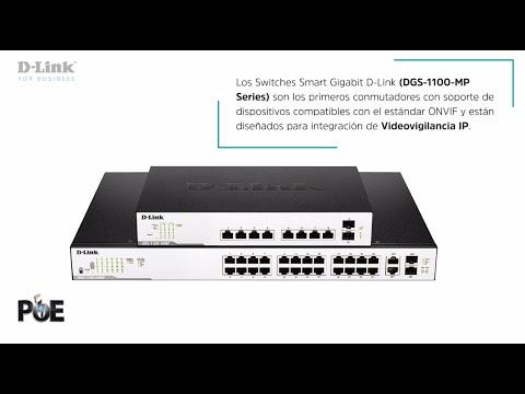 D Link Switches DGS 1100MP Gigabit Onvif PoE+ VLAN Videovigilancia