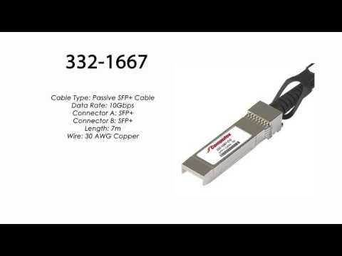 332-1667  | Dell Compatible Active SFP+ To SFP+ Cable, 7m