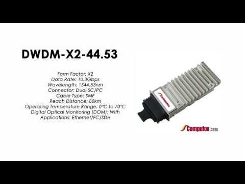 DWDM-X2-44.53    |  Cisco Compatible 10GBASE-DWDM X2 1544.53nm 80km