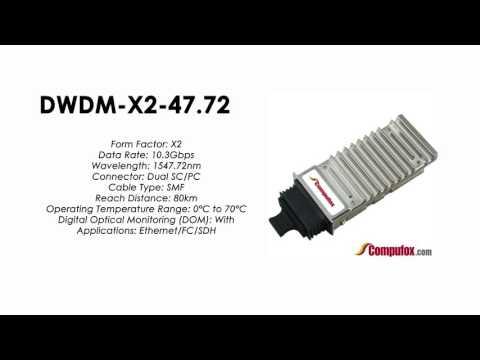DWDM-X2-47.72  |  Cisco Compatible 10GBASE-DWDM X2 1547.72nm 80km