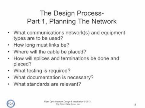 FOA Lecture 9: Fiber Optic Network Design, Part 1