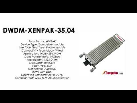 DWDM-XENPAK-35.04  |  Cisco Compatible 10GBASE-DWDM XENPAK 1535.04nm 80km
