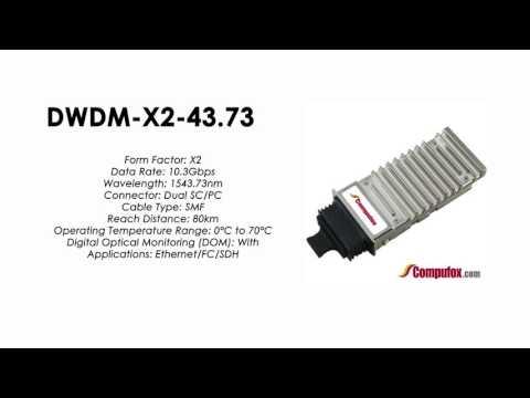DWDM-X2-43.73  |  Cisco Compatible 10GBASE-DWDM X2 1543.73nm 80km