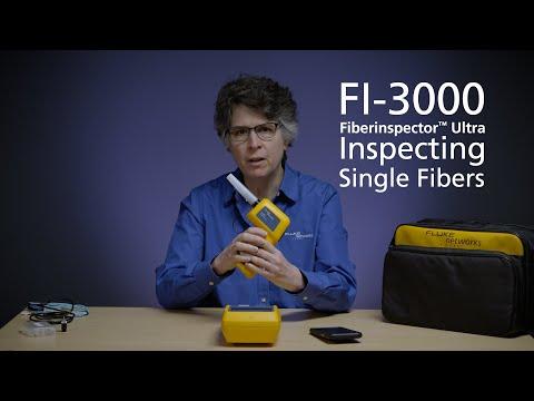 Inspecting Single Fiber Endfaces With The FI-3000 FiberInspector™ Ultra By Fluke Networks