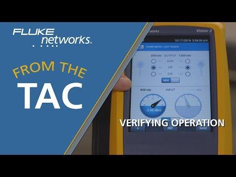 Verify The Operation Of An Optical Switch Port / SFP With The CertiFiber™ Pro – By Fluke Networks