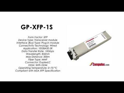 GP-XFP-1S | Force10 Compatible 10GBASE-SR XFP MMF 850nm 300m