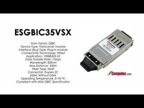 ESGBIC35VSX  |  Intel Compatible 1000Base-SX GBIC 850nm 550m