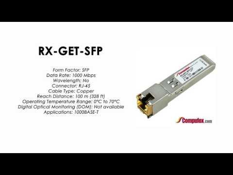 RX-GET-SFP  |  Juniper Compatible 1000BASE-T SFP RJ45 100m