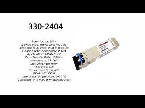 330-2404  |  Dell Compatible 10GBase-LR SFP+ 1310nm 10km SMF