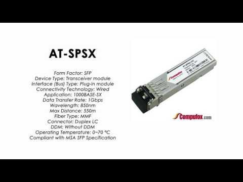 AT-SPSX  |  Allied Telesis Compatible 1000Mbps 220/500m 850nm SFP