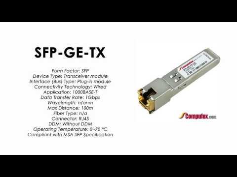 SFP-GE-TX  |  Redback Compatible 1000BASE-T RJ45 100m SFP
