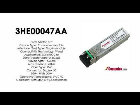 3HE00047AA  |  Alcatel Compatible OC48 1550nm 40km SFP