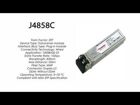 J4858C  |  HP Compatible 1000Base-SX 850nm 550m MMF SFP