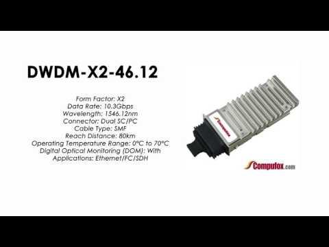 DWDM-X2-46.12  |  Cisco Compatible 10GBASE-DWDM X2 1546.12nm 80km