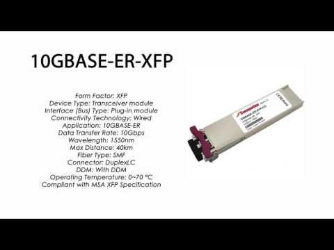 10GBASE-ER-XFP  |  Enterasys Compatible 10GBASE-ER XFP 1550nm 40km SMF