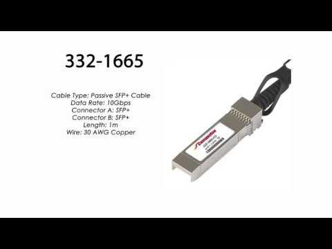 332-1665  |  Dell Compatible Passive SFP+ To SFP+ Cable, 1m