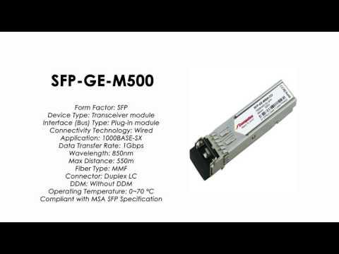 SFP-GE-M500  |  ZTE Compatible 1000Base-SX SFP MMF 550m 850nm