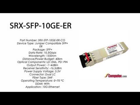 SRX-SFP-10GE-ER  | Juniper Compatible 10GBASE-ER SFP+ 1550nm 40km SMF