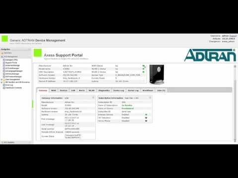 ADTRAN - Using The ACS Support Portal