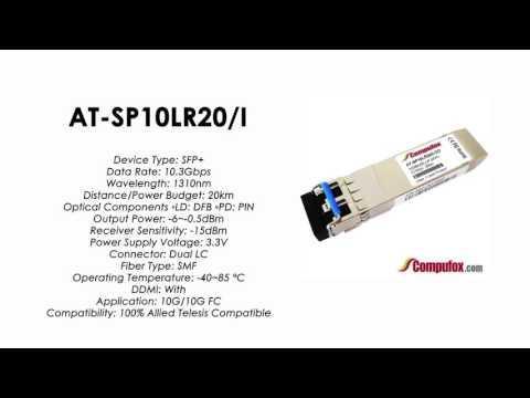 AT-SP10LR20/I  |  Allied Telesis Compatible 10Gbps LR 1310nm 20km SFP+