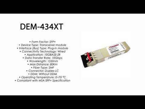 DEM-434XT  |  D-Link Compatible 10GBASE-ZR SFP+ 1550nm 80km