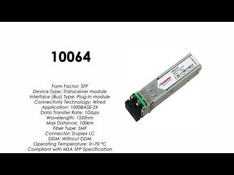 10064  |  Extreme Networks Compatible 1000BASE-LX SFP 1550nm 100km SMF