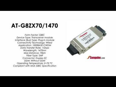 AT-G8ZX70/1470  |  Allied Telesis Compatible 1000Base-CWDM 1470nm 70km GBIC