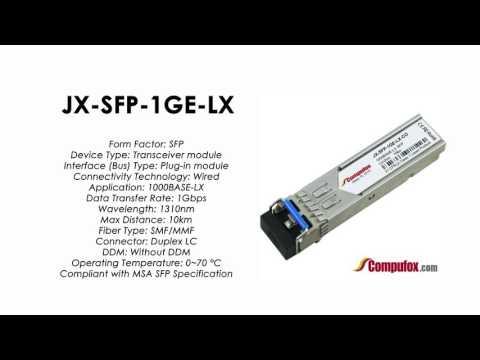 JX-SFP-1GE-LX  | Juniper Compatible 1000BASE-LX SFP 1310nm 10km SMF