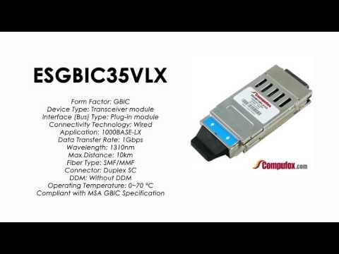 ESGBIC35VLX  |  Intel Compatible 1000Base-LX GBIC 1310nm 10km