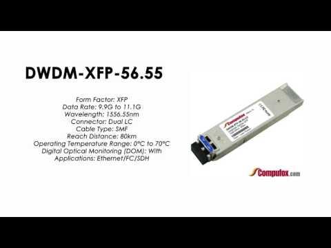 DWDM-XFP-56.55  |  Cisco Compatible 10GBASE-DWDM XFP 1556.55nm 80km