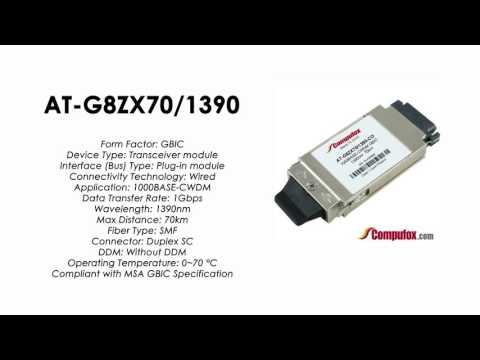 AT-G8ZX70/1390  |  Allied Telesis Compatible 1000Base-CWDM 1390nm 70km GBIC