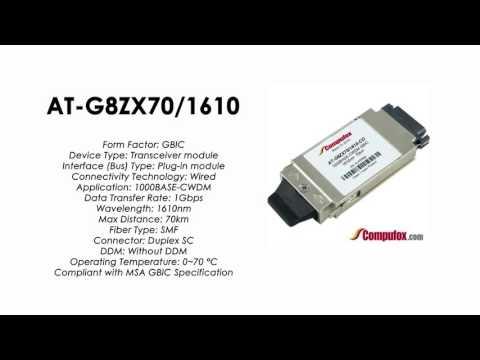 AT-G8ZX70/1610  |  Allied Telesis Compatible 1000Base-CWDM 1610nm 70km GBIC