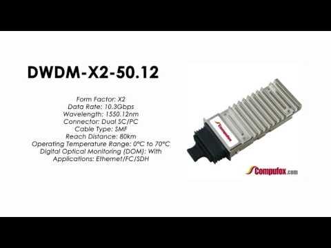DWDM-X2-50.12  |  Cisco Compatible 10GBASE-DWDM X2 1550.12nm 80km