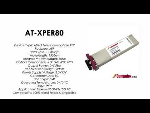 AT-XPER80  |  Allied Telesis Compatible 10Gbps 80km 1550nm XFP