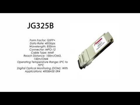 JG325B  |  HP Compatible 40GBase-SR4 QSFP+ 850nm 100m/OM3 150m/OM4