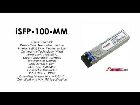 ISFP-100-MM  |  Alcatel Compatible Industrial 100Base-FX 1310nm 2km SFP