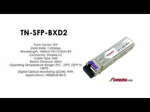 TN-SFP-BXD2  |  Transition Compatible 1000BASE-BX SFP 1490nmTx/1310nmRx SMF 20km