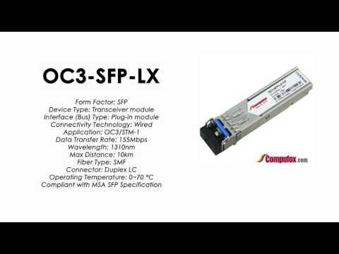 OC3-SFP-LX  |  Alcatel Compatible OC3/STM-1 1310nm 10km SFP