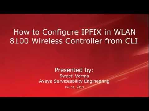 How To Configure IPFIX In WLAN 8100 Wireless Controller From CLI