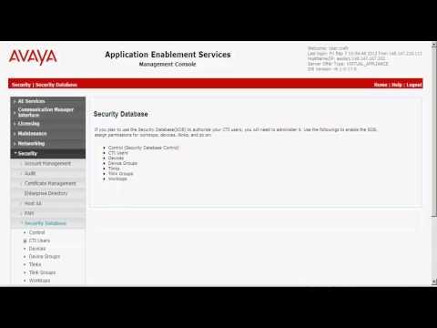 How To Configure CTI User For Avaya Contact Center Control Manager-Functional Server Integration
