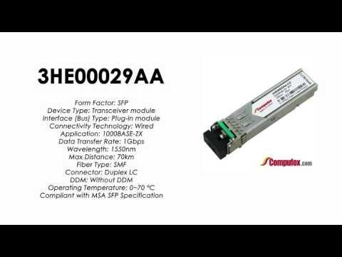 3HE00029AA  |  Alcatel Compatible 1000Base-ZX 1550nm 70km SFP