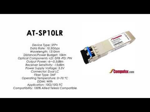 AT-SP10LR  |  Allied Telesis Compatible 10Gbps LR 1310nm 10km SFP+