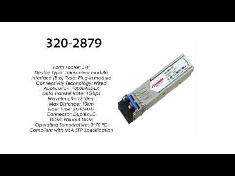 320-2879  |  Dell Compatible 1000Base-LX SFP 1310nm 10km SMF