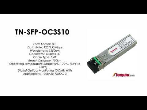 TN-SFP-OC3S10 | Transition Compatible 100BASE-FX/OC-3 SFP 1550nm SMF 100km
