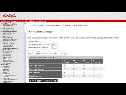 How To Modify Debugging Levels For Avaya Proactive Outreach Manager