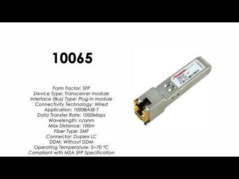 10065  |  Extreme Networks Compatible 1000BASE-T SFP RJ45 100m